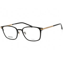 Hugo Boss Unisex Eyeglasses - Black and Gold Rectangular Frame | BOSS 1071/F 0I46 00