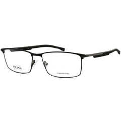 Hugo Boss Unisex Eyeglasses - Black/Ruthenium Rectangular Frame | BOSS 1201 05MO 00