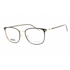 Hugo Boss Unisex Eyeglasses - Full Rim Black Gold Round Shape | BOSS 1431 02M2 00