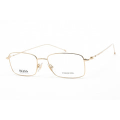 Hugo Boss Women's Eyeglasses - Gold Stainless Steel Rectangular Frame | BOSS 1312 0J5G