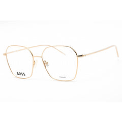 Hugo Boss Women's Eyeglasses - Rose Gold Metal Rectangular Frame | BOSS 1398 0000 00