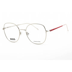 Hugo Boss Women's Eyeglasses - Silver Pink Metal Rectangular Frame | BOSS 1529 0AVB 00