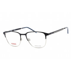 Hugo Men's Eyeglasses - Blue Ruthenium Stainless Steel Square Frame | HG 1155 0KU0 00