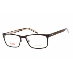 Hugo Men's Eyeglasses - Brown Havana Metal Rectangular Shape Frame | HG 1005 0HGC 00