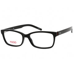 Hugo Men's Eyeglasses - Clear Demo Lens Black Red Acetate Frame | HG 1016 0OIT 00