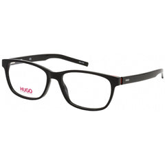 Hugo Men's Eyeglasses - Clear Lens Black Red Square Full Rim Frame | HG 1115 0OIT 00