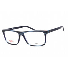 Hugo Men's Eyeglasses - Clear Lens Blue Horn Rectangular Frame | HG 1088 0HW8 00