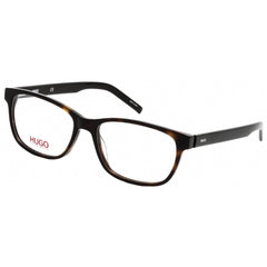 Hugo Men's Eyeglasses - Clear Lens Dark Havana Rectangular Frame | HG 1115 0086 00