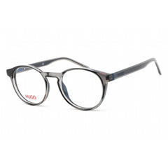 Hugo Men's Eyeglasses - Clear Lens Grey Plastic Round Shape Frame | HG 1164 0KB7 00