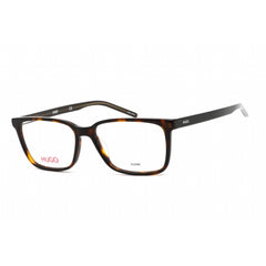 Hugo Men's Eyeglasses - Clear Lens Havana Acetate Rectangular Frame | HG 1010 0086 00