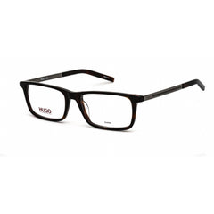 Hugo Men's Eyeglasses - Clear Lens Havana Acetate Rectangular Frame | HG 1116 0086 00
