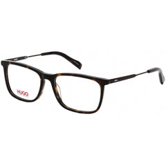 Hugo Men's Eyeglasses - Clear Lens Havana Acetate Square Frame | HG 0307 0086 00