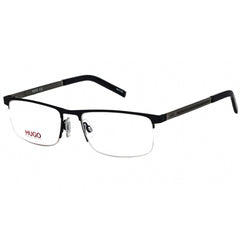 Hugo Men's Eyeglasses - Clear Lens Matte Blue Rectangular Frame | HG 1117 0FLL 00