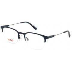 Hugo Men's Eyeglasses - Clear Lens Matte Blue Stainless Steel Frame | HG 0335 0FLL 00