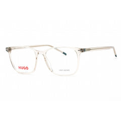 Hugo Men's Eyeglasses - Full Rim Beige Plastic Rectangular Frame | HG 1224 010A 00