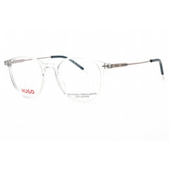 Hugo Men's Eyeglasses - Full Rim Grey Ruthenium Metal Round Frame | HG 1206 0D3X 00