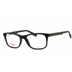Hugo Men's Eyeglasses - Full Rim Rectangular Matte Black Plastic Frame | HG 0292 0003