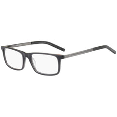 Hugo Men's Eyeglasses - Grey Plastic Rectangular Frame Demo Lens | HUGO HG 1116 0KB7