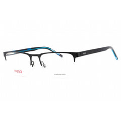 Hugo Men's Eyeglasses - Matte Blue Acetate/Metal Rectangular Frame | HG 1076 0FLL 00