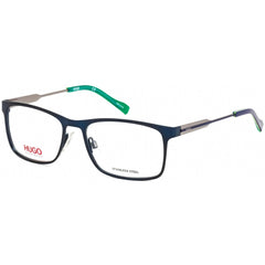Hugo Men's Eyeglasses - Matte Blue and Grey Stainless Steel Frame | HG 0231 0FLL 00