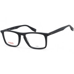 Hugo Men's Eyeglasses - Matte Blue Wood Rectangular Acetate Frame | HG 0322 02WF 00