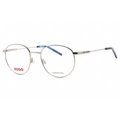 Hugo Men's Eyeglasses - Matte Ruthenium Round Shape Frame Clear Lens | HG 1180 0R81 00