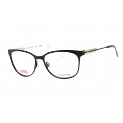 HUGO Women's Eyeglasses - Full Rim Matte Black Metal Round Frame | HG 0233 0003 00
