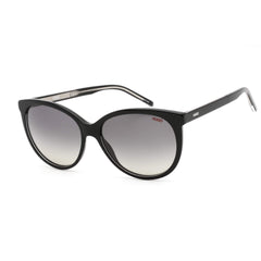 Hugo Women's Sunglasses - Grey Gradient Lens Plastic Round Frame | HG 1006/S 07C5 PR