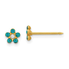 Inverness 14k December Crystal Birthstone Earrings