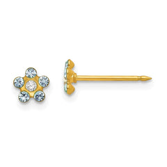 Inverness 14k March Crystal Birthstone Earrings