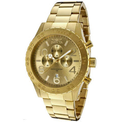 Invicta 1270 Men's Specialty Gold Plated Stainless Steel Gold Tone Dial Chronograph Watch