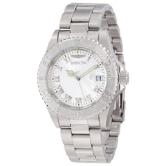 Invicta 12819 Women's Steel Bracelet Swiss Quartz Pro Diver Diamond Silver Dial Date Watch