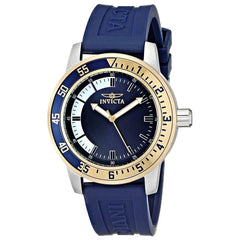 Invicta 12847 Men's Specialty Quartz Blue Dial Blue Rubber Strap Watch