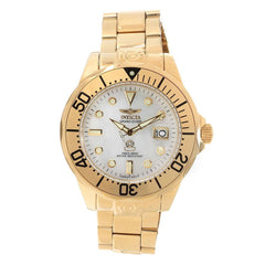 Invicta 13939 Men's Grand Diver MOP Dial Gold Plated Steel Bracelet Automatic Dive Watch