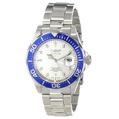 Invicta 14123 Men's Pro Diver Quartz Silver Dial Stainless Steel Dive Watch