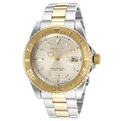 Invicta 14343 Men's Pro Diver Automatic Gold Dial Two Tone Bracelet Dive Watch