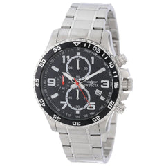 Invicta 14875 Men's Steel Bracelet Quartz Specialty Chrono Black Dial Date Watch
