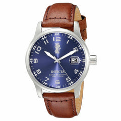 Invicta 15254 Men's I-Force Blue Dial Dark Brown Leather Strap Watch