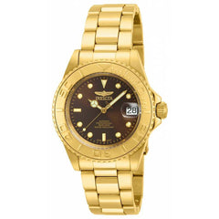 Invicta 15847 Men's Pro Diver Automatic Brown Dial Gold Steel Bracelet Watch
