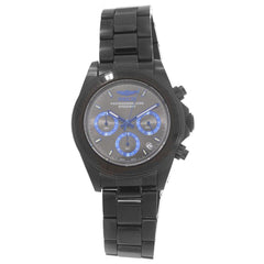 Invicta 17313 Men's Speedway Chronograph Charcoal Dial Black IP Steel Bracelet Dive Watch