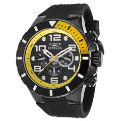 Invicta 18741 Men's Pro Diver Black Dial Black Plastic Strap Watch