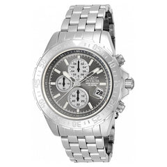 Invicta 18850 Men's Aviator Maverick Charcoal Dial Steel Bracelet Chronograph Watch
