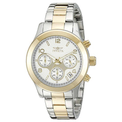 Invicta 19219 Women's Angel Silver Dial Two Tone Steel Chronograph Quartz Watch