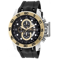 Invicta 19253 Men's I-Force Black Rubber Strap Black Dial Multifunction Chrono Watch