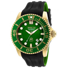 Invicta 20202 Men's Grand Diver Dark Green Dial Black & Dark Green Silicone Strap Automatic Dive Watch
