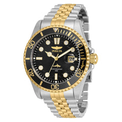 Invicta 30618 Men's Pro Diver Black Dial Two Tone Bracelet Watch