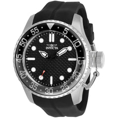 Invicta 30725 Men's Pro Diver Carbon Fiber Black Dial Strap Watch