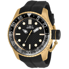 Invicta 30726 Men's Pro Diver Yellow Gold Case Silicone Strap Watch