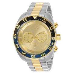 Invicta 30801 Men's Pro Diver Chronograph Gold Tone Dial Watch