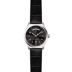 Invicta 31256 Men's Vintage Quartz Black Dial Leather Strap Watch